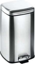 Ocelový pedálový odpadkový koš 12 l