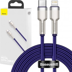 Baseus kabel USB‑C na Lightning 20 W, 2 m, fialový