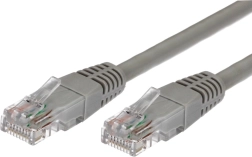 Patchcord kabel kat.5e RJ45 UTP 1m šedý