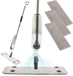 Mikrovláknový mop s nádržkou a rozprašovačem