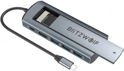 BlitzWolf adaptér s USB-C hubem pro rozšíření připojení