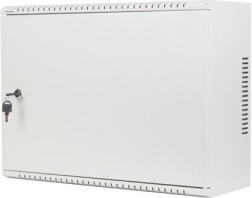 Nástěnná nízkoprofilová rack skříň 19" 4U + 3U, 540 × 200 mm, šedá