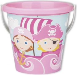 Kyblík Piráti růžový 17 cm