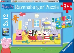 Prasátko Peppa: Peppino dobrodružství puzzle 2x12 dílků
