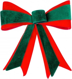 Vánoční dekorativní kokarda 27 × 33 cm