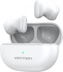 Vention T12 bezdrátová sluchátka TWS (bílá)