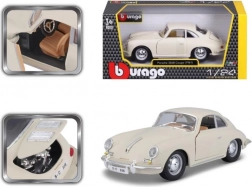 Kovový model auta Bburago Porsche 356B Coupé 1961 1:24 slonová kost