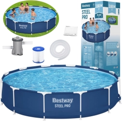 Zahradní bazén BESTWAY Steel Pro 366 × 76 cm s filtrací
