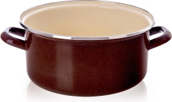 Emaliovaný hrnec Brown 24 cm, 4 l