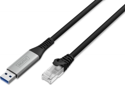 USB‑A na RJ45 Cat 6A S/FTP síťový kabelový adaptér 1 Gbit/s, USB 3.2 Gen 1, LSZH, 3 m