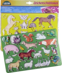 Lena kreslicí šablony – koně a kočky