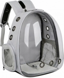 Ag885a batoh pro kočku psa šedý
