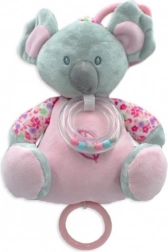 Růžová hrací skříňka Koala 18 cm