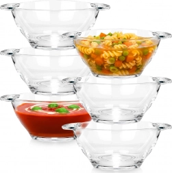 Skleněné misky na polévku 420 ml, sada 6 ks
