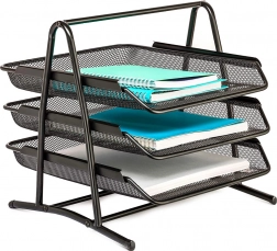 Stolní kovový organizér na dokumenty A4