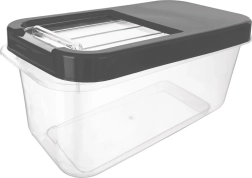 Úložný box na kapsle, prášek a krmivo šedý 7,5 l