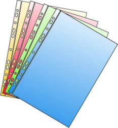 Euroobal A4 z polypropylenu s eurozávěsem, červený lesk 50 mikronů