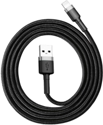 Baseus Cafule USB Lightning kabel 2 m 1,5 A – Šedá