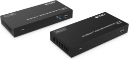 HDMI extender 4K 60 Hz 150 m po kabelu CAT6A/7/8 s HDBaseT, HDCP 2.2, IR, EDID a PoC