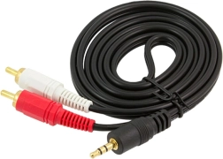 Audio kabel 3,5 mm jack na 2× RCA cinch 1,5 m
