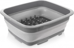 Skládací silikonová odkapávačka na nádobí 37 × 31,5 × 14,5 cm