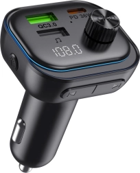 Sencor Bluetooth FM transmitter do auta s rychlonabíjením PD a QC 3.0