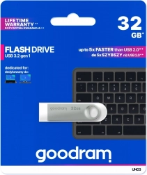USB flash disk UNO3 32GB USB 3.2 Gen1 stříbrný
