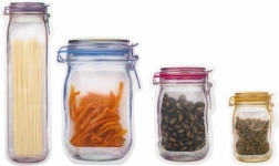 Sada uzavíratelných sáčků ve tvaru zavařovací sklenice, 20 ks