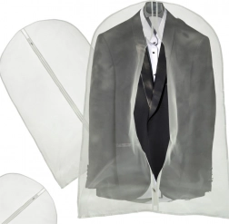 Ochranný obal na oděvy 60 × 100 cm se zipem – Průhledný 60×120