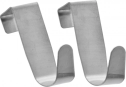 Ocelové háčky na dveře, sada 2 ks