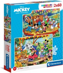 Puzzle 2×60 dílků – MICKEY A PŘÁTELÉ