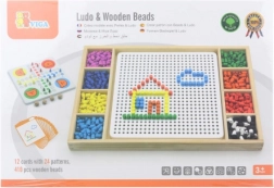 Dřevěná mozaika a hra Člověče, nezlob se pro děti