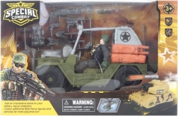 Vojenská sada s jeepem