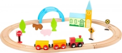 Dřevěná vláčkodráha město a venkov SMALL FOOT