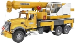 Bruder MACK Granite autojeřáb LIEBHERR 1:16