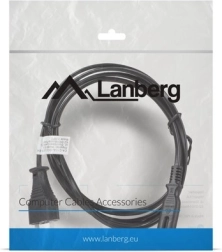 Lanberg napájecí kabel euro CEE 7/16 – IEC 320 C7, 1,8 m, černý