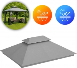 Náhradní střecha pro zahradní altán 3x4 m šedá MultiGarden