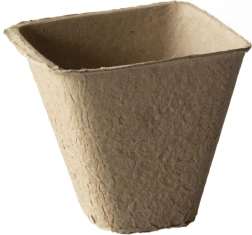 Jednorázové papírové květináče 8 × 8 × 8 cm (18 ks)