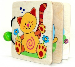 Dřevěná kniha Zvířátka od Hess