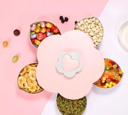 Plastový květinový organizér na pochutiny – růžový