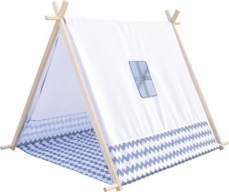 Bino dětský stan bílo-šedý