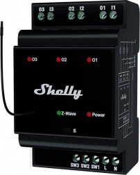 Shelly Wave Pro 3 3kanálové relé na DIN lištu