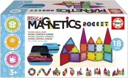 Educa magnetická stavebnice Magnetics v pouzdře, 18 dílků