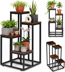 stojan na květiny loft 4 police modernhome