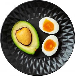 Keramický dezertní talíř černý 20 cm soho