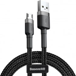 Baseus Cafule kabel USB-A na Micro USB 1 m, 2,4 A, šedo‑černý