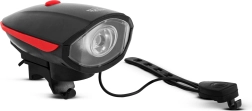 Cyklistické světlo s elektrickým klaksonem XPE LED 400 lm IP55