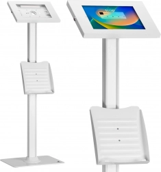 Podlahový stojan na tablet s blokádou pro 9,7-11 palcové tablety bílý