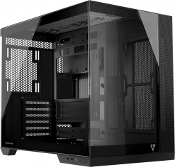 Počítačová skříň VOLCANO Panorama miditower, šedá