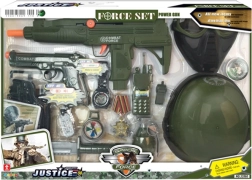 vojenská sada s helmou pro děti